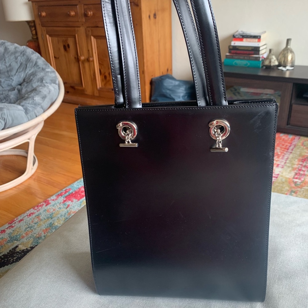 Vintage Cartier Panthere patent leather purse